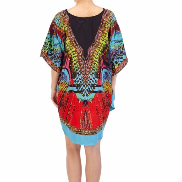 NEW Colorful Rhinestone Beach Caftan - Picture 4 of 4